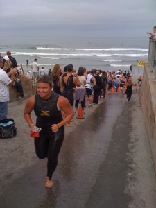 Valli Gideons tri swim exit